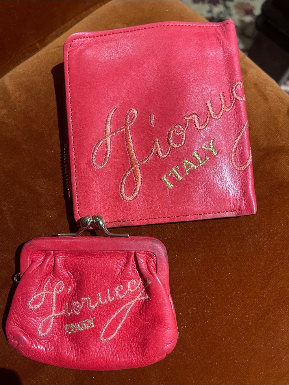 Fiorucci kiss lock purse and wallet set
